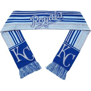 FOCO MLB Kansas City Royals Glitter Stripe Knit Scarf