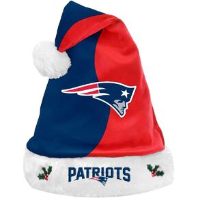 FOCO New England Patriots 2017 NFL Basic Logo Plush Christmas Santa Hat