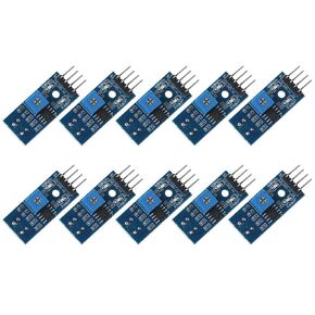 10pcs TCRT5000 Infrared Reflective Sensor, IR Sensor Barrier Line Tracing Sensor,3.3V-5V Obstacle Avoidance Module for Arduino