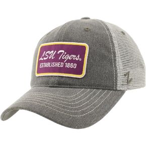 ZHATS Standard NCAA مرخصة رسميًا من قبعة Snapback Scout Patch Brick، LSU Tigers، مقاس واحد