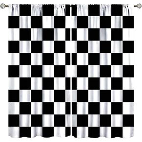 Cartoon Truck Print Curtains for Kids Room, Bucket Truck Thermal Insulated Noise Reducing Blackout Rod Pocket Window Drapes for Boys Girls Bedroom Living Room 42x54 Inch