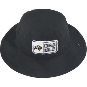ZHATS Standard NCAA Officially Licensed Bucket Hat Patch Black Defer, Large-X-Large