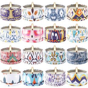 36 Packs Scented Candles Gift Set, Fragrances Candle for Women, 2.5 OZ Portable Jar Candle for for Spa, Yoga, Bath, Aromatherapy, Stress Relief