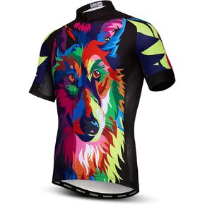 Men's Cycling Jersey Short Sleeve Bike Shirts Quick-Dry Breathable Bicycle Tops