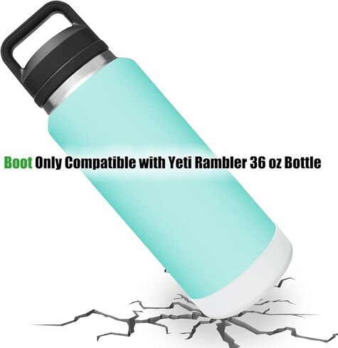 غطاء حذاء من السيليكون لـ Yeti Rambler 36 أونصة، حماية أكثر أمانًا لزجاجة مياه Yeti 36 أونصة - آمنة للاستخدام في غسالة الأطباق in Kuwait