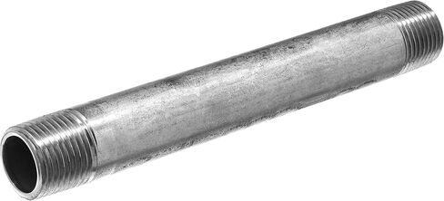 USA SEALING ZUSA-PF-1075 304 جدول من الفولاذ المقاوم للصدأ 40 حلمة أنبوبية ملولبة على كلا الطرفين، 3/4 بوصة NPT، طول 8 بوصة in Saudi Arabia
