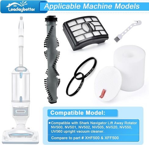 قطع غيار أحزمة لف الفرشاة من Leadaybetter متوافقة مع Shark Rotator Professional NV500 NV501 NV502 NV505 NV520 NV550 UV560 فراغ تستقيم، أجزاء XHF500 XFF500 in Saudi Arabia