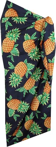 Pineapple Sarong Wraps for Women Mens Beach Pareo Hawaiian Cover up in Saudi Arabia