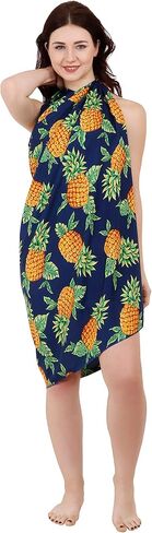 Pineapple Sarong Wraps for Women Mens Beach Pareo Hawaiian Cover up in Saudi Arabia