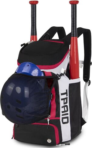 TPAID Baseball Backpack Large Capacity Softball Bag with Shoes Compartment and Fence Hook, Lightweight Baseball Equipment Bag Holds Bats, Helmets, Gloves, Hats, Clothes, Shoes in Saudi Arabia