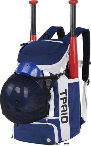 TPAID Baseball Backpack Large Capacity Softball Bag with Shoes Compartment and Fence Hook, Lightweight Baseball Equipment Bag Holds Bats, Helmets, Gloves, Hats, Clothes, Shoes in Saudi Arabia