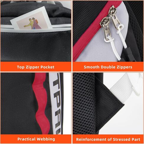 TPAID Baseball Backpack Large Capacity Softball Bag with Shoes Compartment and Fence Hook, Lightweight Baseball Equipment Bag Holds Bats, Helmets, Gloves, Hats, Clothes, Shoes in Saudi Arabia