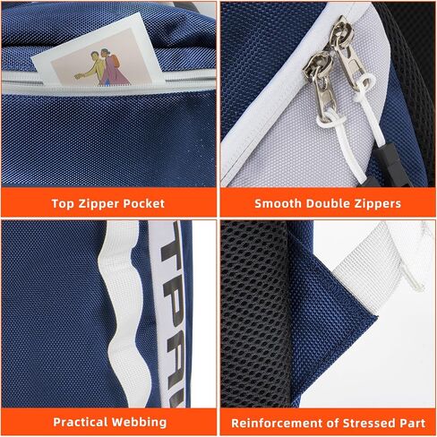 TPAID Baseball Backpack Large Capacity Softball Bag with Shoes Compartment and Fence Hook, Lightweight Baseball Equipment Bag Holds Bats, Helmets, Gloves, Hats, Clothes, Shoes in Saudi Arabia
