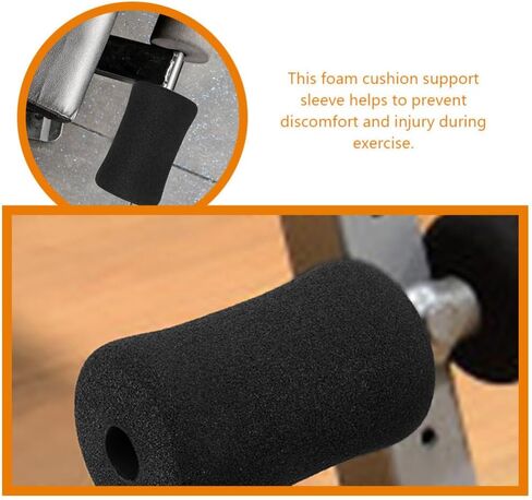 Mipcase 4pcs Foam Foot Pads Rollers Set, Buffer Tube Cover Foam Replacement for Leg Extension Weight Bench Sponge Cover for Home Gym Replacement Parts in Saudi Arabia