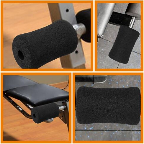 Mipcase 4pcs Foam Foot Pads Rollers Set, Buffer Tube Cover Foam Replacement for Leg Extension Weight Bench Sponge Cover for Home Gym Replacement Parts in Saudi Arabia