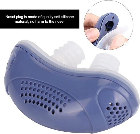 Intelligent Anti Snoring Sleeping Breath Aid, Electric Fan Design, Soft Silicone Nasal Plug, Relieve Snoring Nasal Congestion, Correct Bad Breathing Habits, Mini Size Lightweight in Saudi Arabia