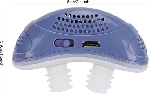 Intelligent Anti Snoring Sleeping Breath Aid, Electric Fan Design, Soft Silicone Nasal Plug, Relieve Snoring Nasal Congestion, Correct Bad Breathing Habits, Mini Size Lightweight in Saudi Arabia