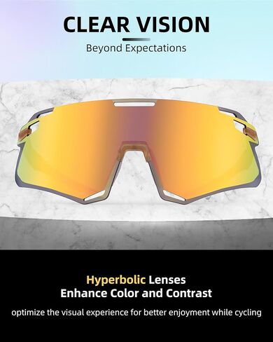 ROCKBROS Cycling Glasses For Men UV Protection Bike Glasses For Men Cycling Sunglasses Sports Glasses for Running, MTB in Saudi Arabia
