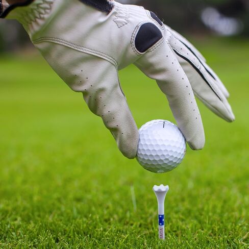 ProActive Sports MAGA 3 ¼ بوصة 100 عبوة من تي شيرتات الجولف البلاستيكية المتينة ذات 6 شقوق تتميز بطباعة العلم الأمريكي الوطني - صُنعت في الولايات المتحدة الأمريكية in Kuwait