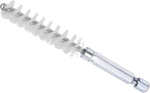 Bore Brush, 10mm Dia 4 Inch Length, Nylon Cleaning Wire Brushes with 1/4 Inch Hex Shank - (Applications: for Power Drill, Die Grinder), 5-Pieces in Saudi Arabia