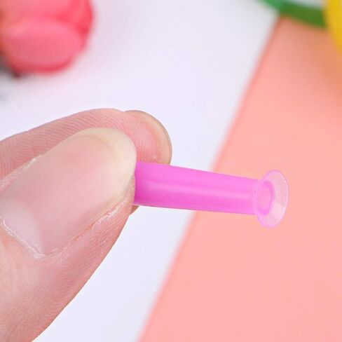 2Pcs Blue Handy Silicone Soft Contact Lenses Small Suction Cups Stick,RGP Inserter Remover Cases,Applies Contacts Safely and Hygienically,Contact Lens Remover,Contact Lens Cases Accessories in Saudi Arabia
