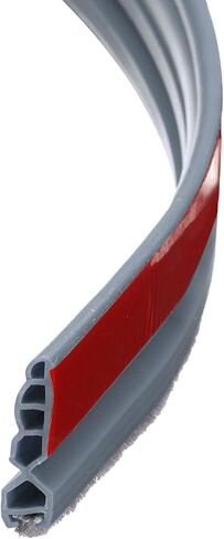 uxcell Door Draft Stopper, Self Adhesive Door Sweep for Bottom of Door with Brush for Keeping Out Cold, Inside and Outside Door, Door Bottom Seal Blocker Noise (3Ft, Black) in Saudi Arabia