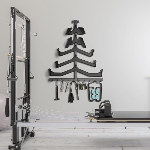 رف تخزين المرفقات المنسدلة للأسفل: معدات لياقة بدنية مثبتة على الحائط قابلة للإزالة - تنظيم رفوف تخزين الصالة الرياضية لتوفير المساحة in Kuwait