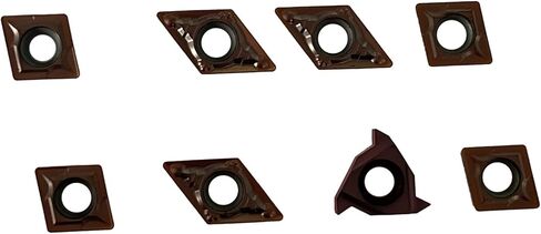 إدراجات تحول كربيد 11IR AG60، DCMT070204، CCMT060204 لحامل أداة تحول 5/16 بوصة، إدراجات قابلة للفهرسة لمخرطة CNC لتصنيع الألومنيوم الصلب، 8 قطع (لتصنيع الفولاذ المقاوم للصدأ) in Kuwait