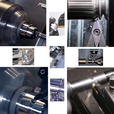 إدراجات تحول كربيد 11IR AG60، DCMT070204، CCMT060204 لحامل أداة تحول 5/16 بوصة، إدراجات قابلة للفهرسة لمخرطة CNC لتصنيع الألومنيوم الصلب، 8 قطع (لتصنيع الفولاذ المقاوم للصدأ) in Kuwait