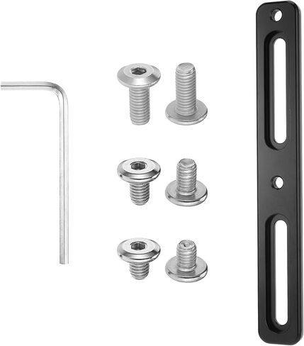 Bike Bottle Cage Adapter, Bicycle Bottle Mounting Base with 6pcs Screws Adjustable Water Bottle Cage Mounts 2-Slot Water Bottle Bracket Adapter Accessories for Road Mountain Bike in Saudi Arabia