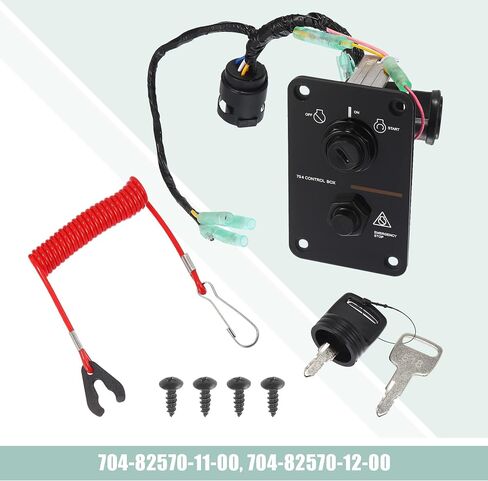 X AUTOHAUX 12 فولت قارب خارجي مفتاح التبديل البحرية محرك واحد مفتاح إشعال لوحة مجموعة الجمعية لياماها خارجي يخت in Saudi Arabia