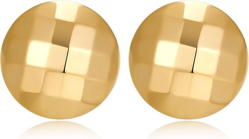Gold Swirl Disco Stud Earrings Statement Button Dtud Earrings for Women Vintage Jewelry in Saudi Arabia