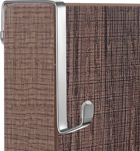 4 Pack Single Over The Door Hooks, Stainless Steel Heavy Duty Hanger Organizer for Hanging Bag, Towel, Shower Robe, Clothes, Coat and Hat, Metal Mirror Hooks for Back of Bathroom (Silver) in Saudi Arabia