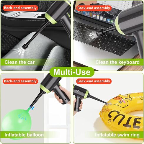 helloleiboo Mini Vacuum Cleaner 9000PA Hand Vacuum Cordless Rechargeable 3 in 1 Portable Car Vacuum Wireless Handheld Car Vacuum Cleaner for Car Home Office Pet in Saudi Arabia