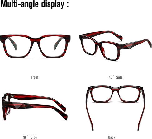 kimorn Blue Light Blocking Glasses,Anti Eyestrain & UV Protection,Square Frame Glasses for Women and Men in Kuwait