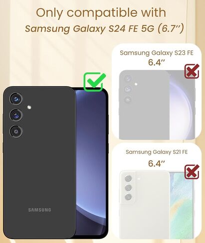 Dretal for Samsung Galaxy S23 FE 5G Case, 2X Tempered Glass Screen Protector, 360° Rotatable Ring Holder Magnetic Kickstand,Plated Gold Edge Slim Soft TPU Protective Phone Case Cover (Purple) in Saudi Arabia