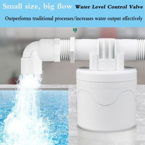 صمام تعويم، 2 قطعة صمام تعويم مياه 1/2 بوصة، صمام تعويم للتحكم التلقائي في مستوى المياه مع منفاخ للخزانات وحمامات السباحة وخزانات المياه وأحواض الماشية، PA6 in Kuwait