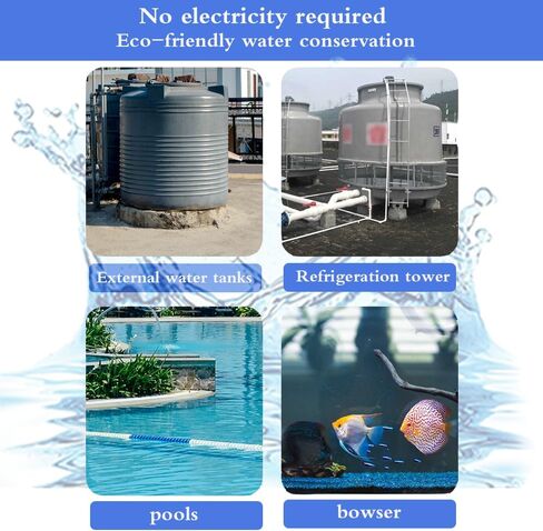 صمام تعويم، 2 قطعة صمام تعويم مياه 1/2 بوصة، صمام تعويم للتحكم التلقائي في مستوى المياه مع منفاخ للخزانات وحمامات السباحة وخزانات المياه وأحواض الماشية، PA6 in Kuwait