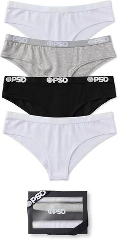 PSD Women's Pop Mdlsld Cc 4Pkbx Classic Briefs, Multi, L in Saudi Arabia