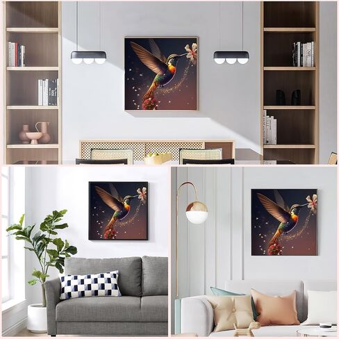 HEIBAGO Tiger Diamond Painting Kits for Adults, 5D Animal Diamond Art Kit for Beginners, DIY Full Drill Gem Painting, Paint with Round Diamonds Painting Packs for Home Wall Decor Gifts 12x16inch in Saudi Arabia