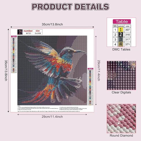 HEIBAGO Tiger Diamond Painting Kits for Adults, 5D Animal Diamond Art Kit for Beginners, DIY Full Drill Gem Painting, Paint with Round Diamonds Painting Packs for Home Wall Decor Gifts 12x16inch in Saudi Arabia