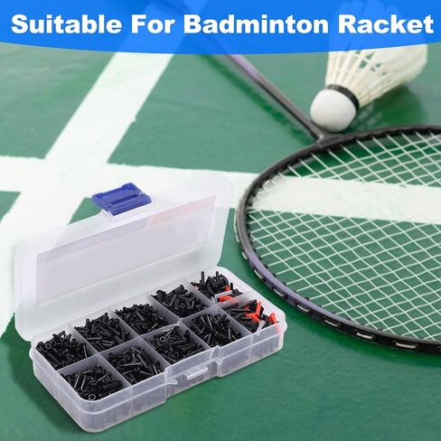 1 Box Badminton Grommets , Tennis Stringing Machines & Tools , Universal Badminton Racket Grommets Nylon Racquet Eyelets Bucket String Protector Stringing Tools For Tennis Pickball Squash in Saudi Arabia