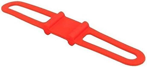 Bike Bicycle Cycling Silicone Band Flashlight Phone Elastic Strap Flash Light Tie Ribbon Mount Holder (Pack of 6) in Kuwait