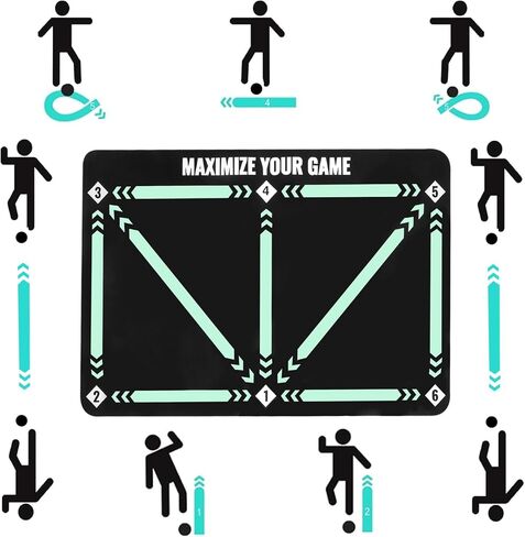 بساط تدريب كرة القدم معدات كرة القدم: بساط تدريب رشاقة القدم - بساط تدريب كرة القدم الصامت غير القابل للانزلاق in Kuwait