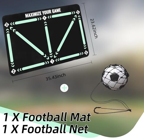 بساط تدريب كرة القدم معدات كرة القدم: بساط تدريب رشاقة القدم - بساط تدريب كرة القدم الصامت غير القابل للانزلاق in Kuwait