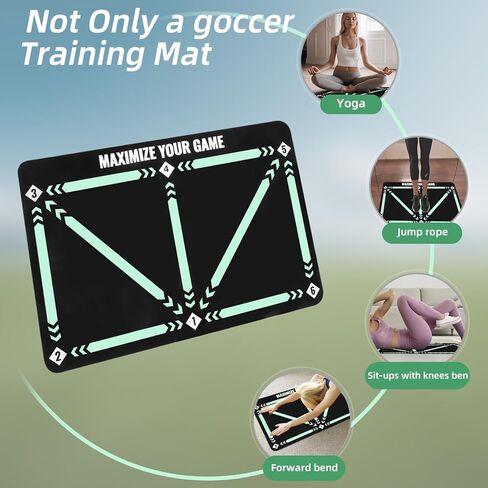 بساط تدريب كرة القدم معدات كرة القدم: بساط تدريب رشاقة القدم - بساط تدريب كرة القدم الصامت غير القابل للانزلاق in Kuwait