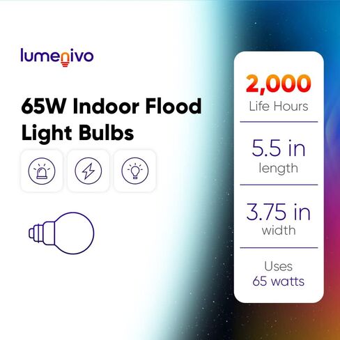 lumenivo Replacement for Sylvania Lighting BR30 65 Watt Flood Light Bulbs Indoor Frosted BR30 65W Indoor Flood Light with E26 Medium Screw Base - Soft White - 120V - 12 Pack in Kuwait