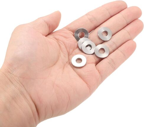 uxcell 12pcs Stainless Steel Spacer 6.2mm Bore x 15mm OD x 2mm Length Screw Bushing Plain Finish Round Metal Spacer for M6 Screws Bolts and Rods in Saudi Arabia