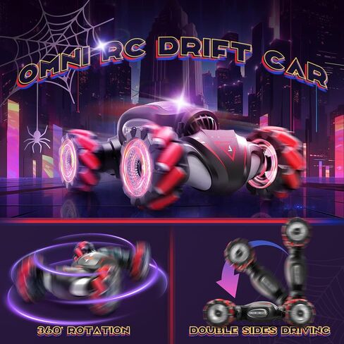 Dysaim Gesture Sensing RC Stunt Car، ألعاب للأولاد والبنات الذين تتراوح أعمارهم بين 6-12 عامًا، سيارة تحكم عن بعد 4WD تدور 360 درجة، سيارات الانجراف RC مع بخاخ موسيقى أضواء، 2.4 جيجا هرتز يتم التحكم فيها يدويًا، هدايا عيد الميلاد وعيد الميلاد in Saudi Arabia