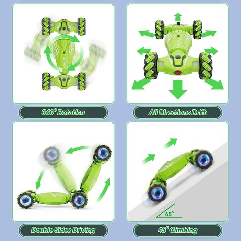 Dysaim Gesture Sensing RC Stunt Car، ألعاب للأولاد والبنات الذين تتراوح أعمارهم بين 6-12 عامًا، سيارة تحكم عن بعد 4WD تدور 360 درجة، سيارات الانجراف RC مع بخاخ موسيقى أضواء، 2.4 جيجا هرتز يتم التحكم فيها يدويًا، هدايا عيد الميلاد وعيد الميلاد in Saudi Arabia